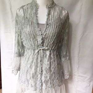 NWT Passion Concept Silver blouse XL